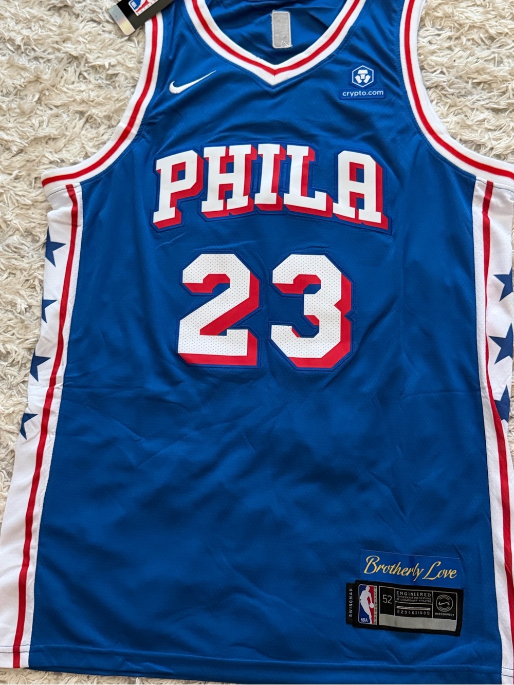 Mens LeBron James Philadelphia 76ers jersey Nike basketball stitched